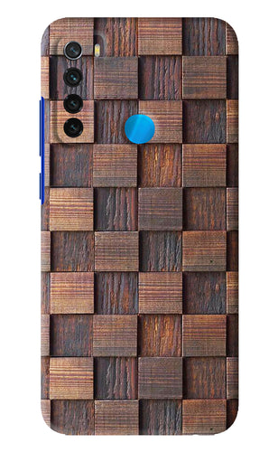 Wooden Cube Design Xiaomi Redmi Note 8 Back Skin Wrap