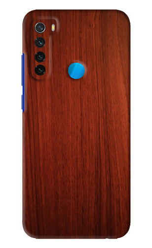 Wooden Plain Pattern Xiaomi Redmi Note 8 Back Skin Wrap