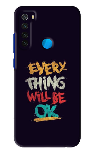 Everything Will Be Ok Xiaomi Redmi Note 8 Back Skin Wrap