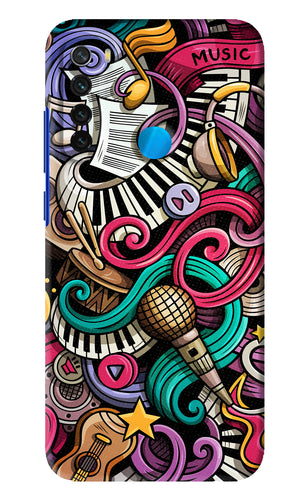Music Abstract Xiaomi Redmi Note 8 Back Skin Wrap
