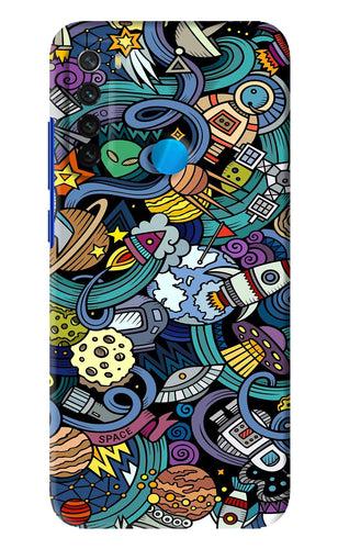 Space Abstract Xiaomi Redmi Note 8 Back Skin Wrap