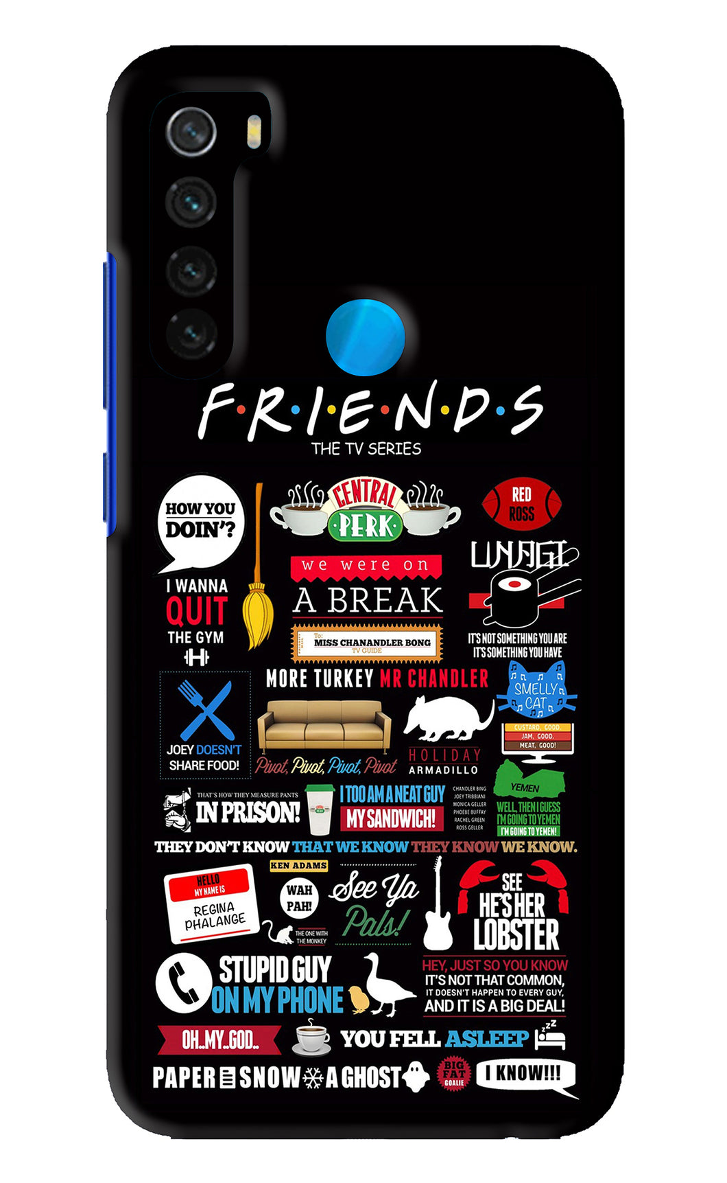 FRIENDS Xiaomi Redmi Note 8 Back Skin Wrap