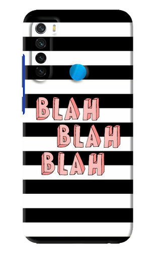 Blah Blah Blah Xiaomi Redmi Note 8 Back Skin Wrap