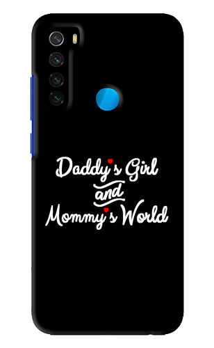 Daddy's Girl and Mommy's World Xiaomi Redmi Note 8 Back Skin Wrap