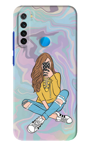 Selfie Girl Xiaomi Redmi Note 8 Back Skin Wrap