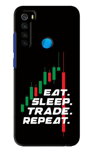 Eat Sleep Trade Repeat Xiaomi Redmi Note 8 Back Skin Wrap