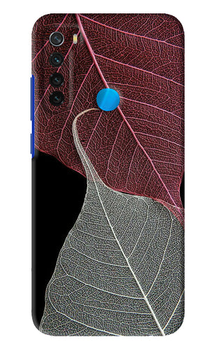 Leaf Pattern Xiaomi Redmi Note 8 Back Skin Wrap