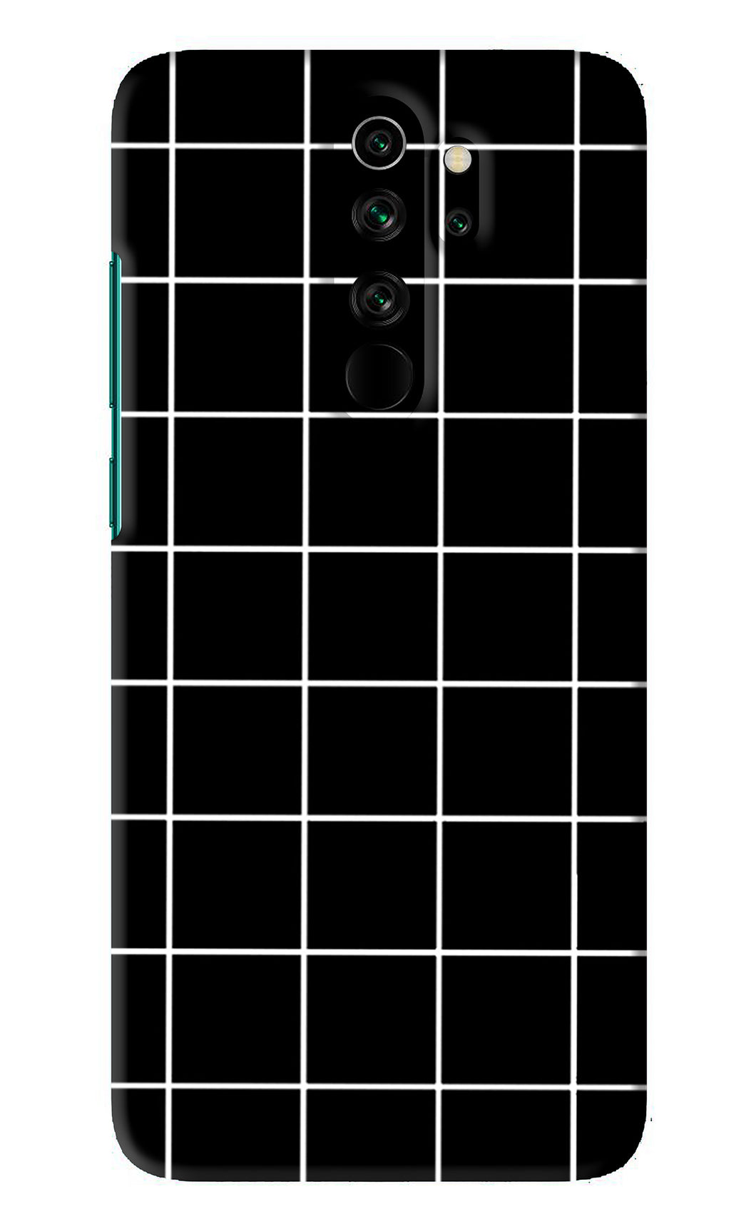 White Grid Xiaomi Redmi Note 8 Pro Back Skin Wrap