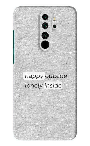 Happy Outside Lonely Inside Xiaomi Redmi Note 8 Pro Back Skin Wrap
