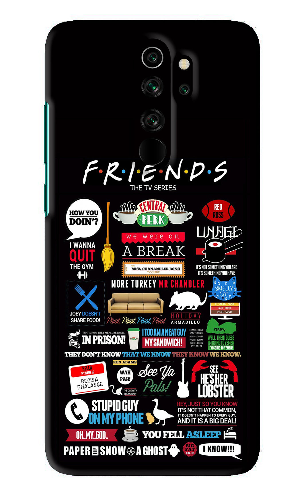 FRIENDS Xiaomi Redmi Note 8 Pro Back Skin Wrap
