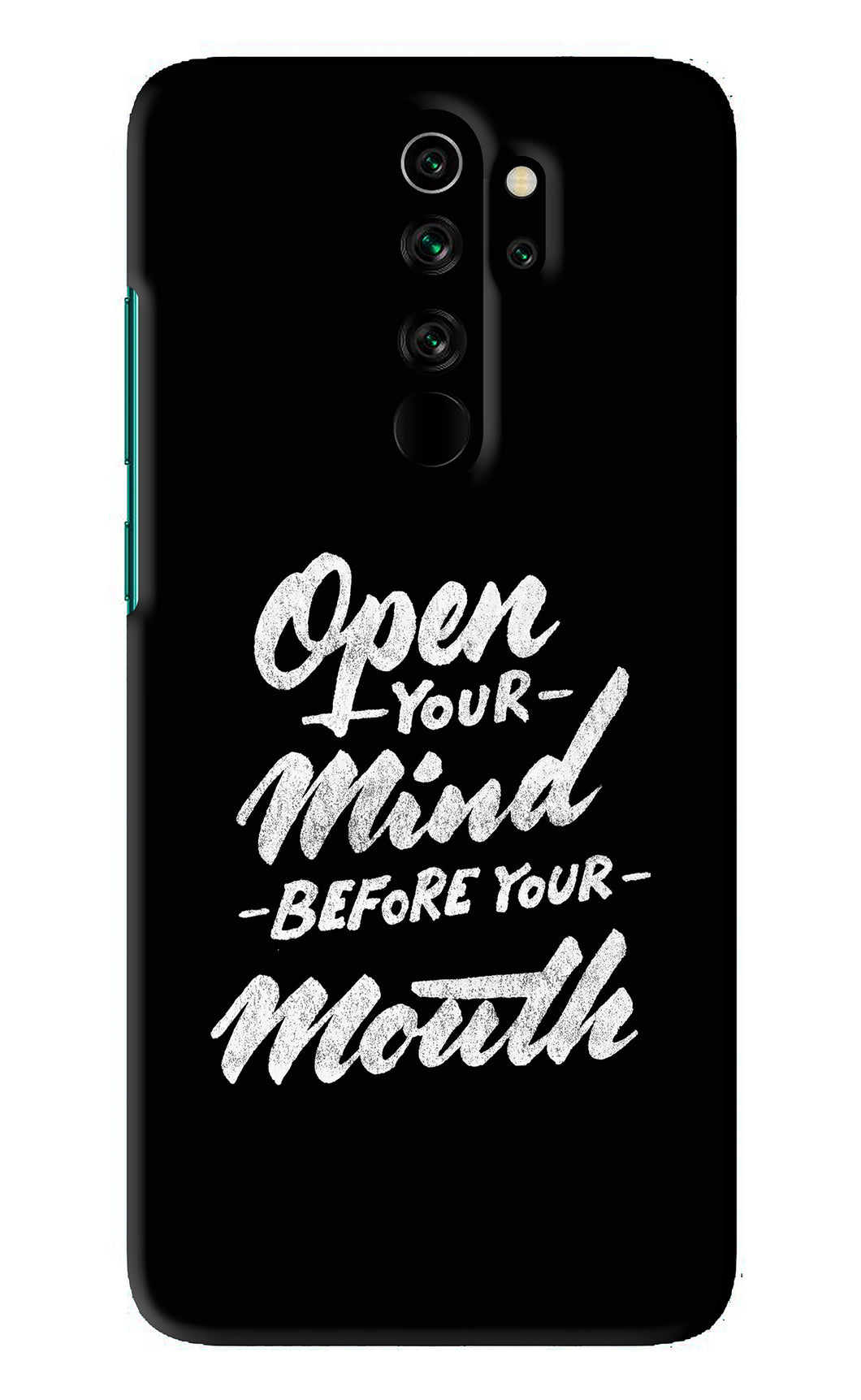 Open Your Mind Before Your Mouth Xiaomi Redmi Note 8 Pro Back Skin Wrap
