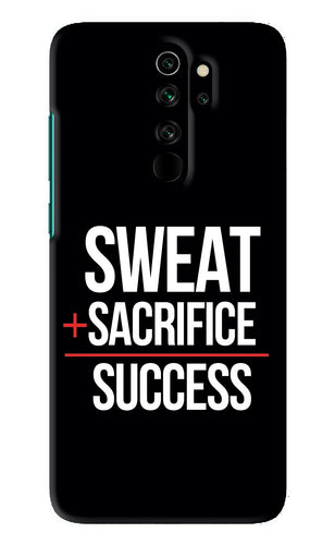 Sweat Sacrifice Success Xiaomi Redmi Note 8 Pro Back Skin Wrap