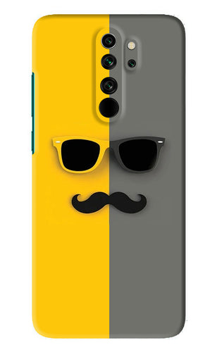 Sunglasses with Mustache Xiaomi Redmi Note 8 Pro Back Skin Wrap
