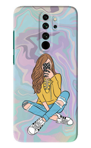 Selfie Girl Xiaomi Redmi Note 8 Pro Back Skin Wrap