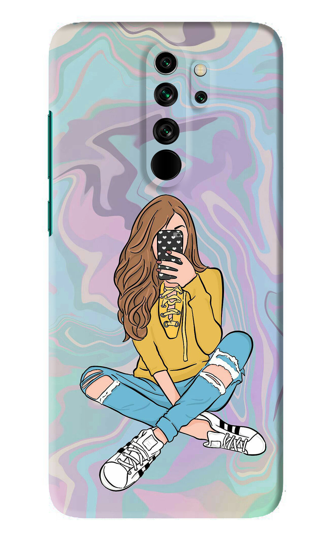 Selfie Girl Xiaomi Redmi Note 8 Pro Back Skin Wrap