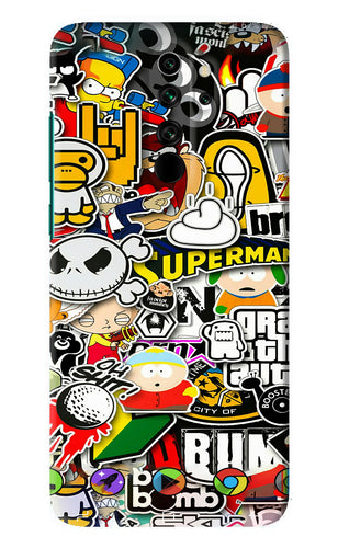 Sticker Bomb Xiaomi Redmi Note 8 Pro Back Skin Wrap