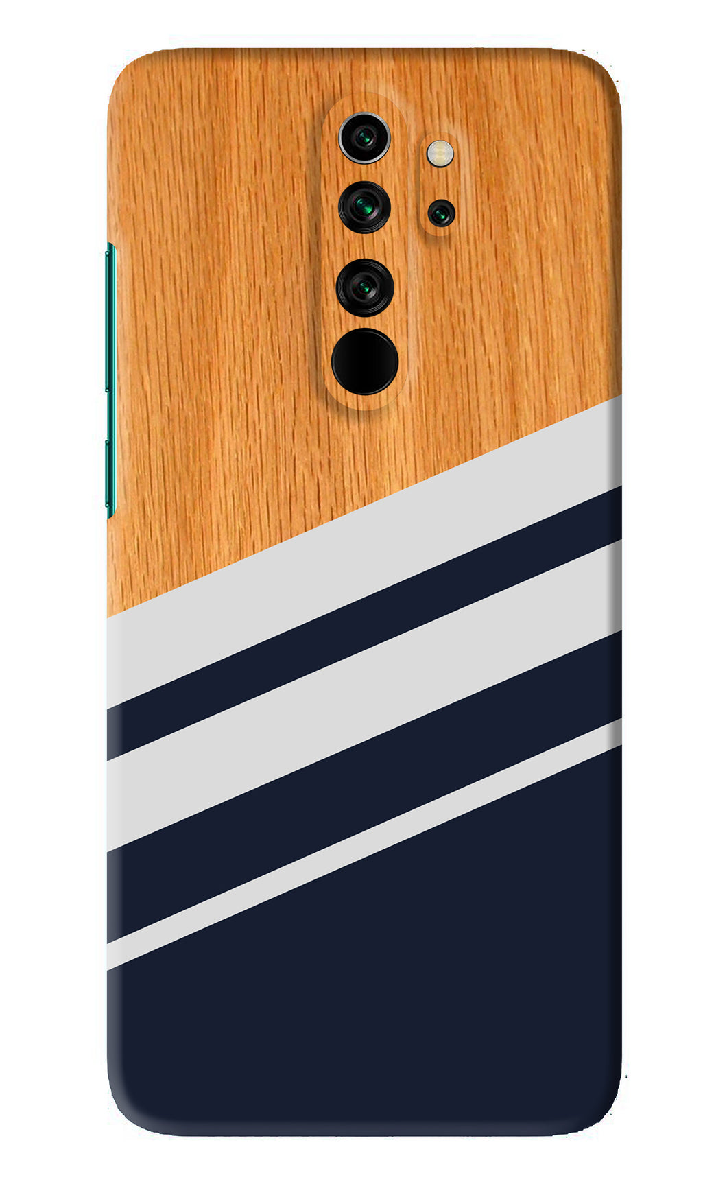Black And White Wooden Xiaomi Redmi Note 8 Pro Back Skin Wrap