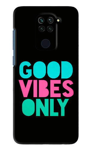 Quote Good Vibes Only Xiaomi Redmi Note 9 Back Skin Wrap
