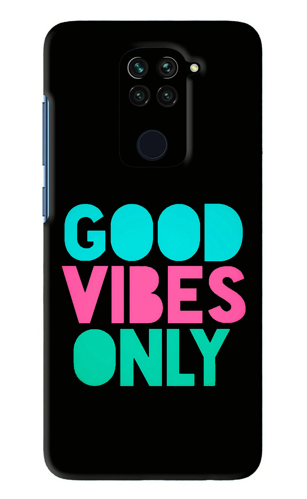 Quote Good Vibes Only Xiaomi Redmi Note 9 Back Skin Wrap