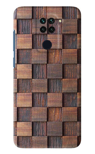 Wooden Cube Design Xiaomi Redmi Note 9 Back Skin Wrap
