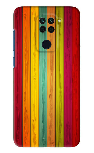Multicolor Wooden Xiaomi Redmi Note 9 Back Skin Wrap