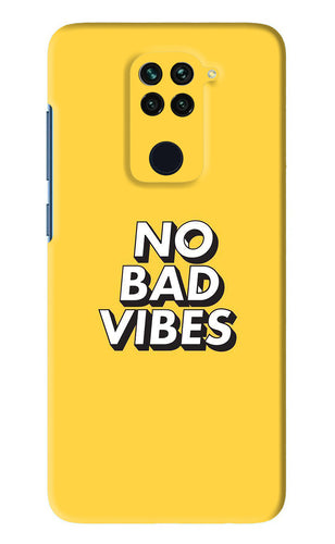 No Bad Vibes Xiaomi Redmi Note 9 Back Skin Wrap