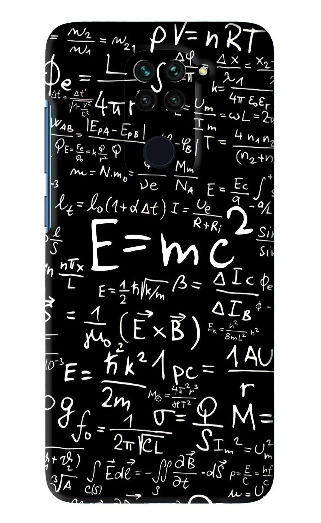 Physics Albert Einstein Formula Xiaomi Redmi Note 9 Back Skin Wrap