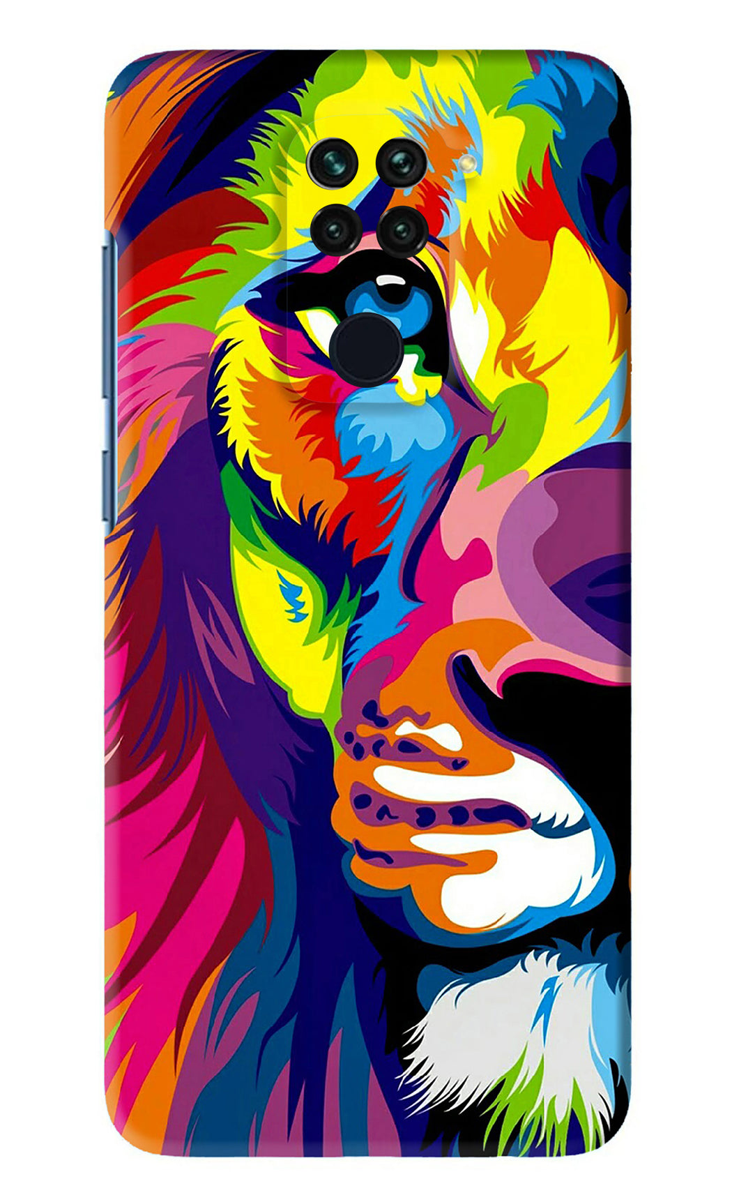 Lion Half Face Xiaomi Redmi Note 9 Back Skin Wrap