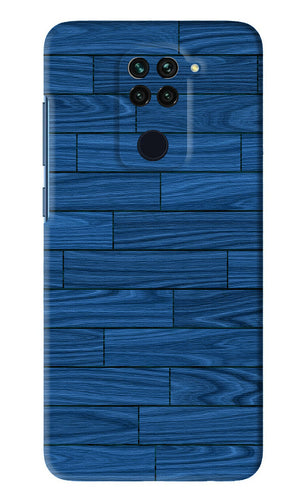 Blue Wooden Texture Xiaomi Redmi Note 9 Back Skin Wrap