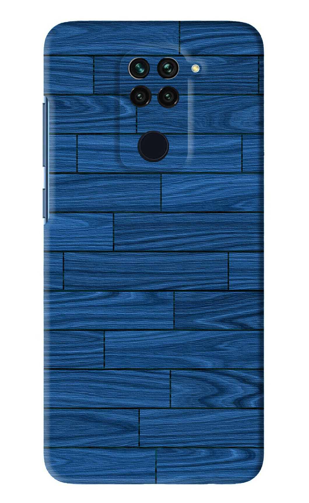 Blue Wooden Texture Xiaomi Redmi Note 9 Back Skin Wrap