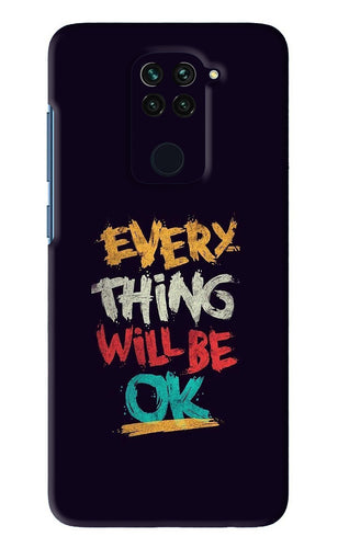 Everything Will Be Ok Xiaomi Redmi Note 9 Back Skin Wrap