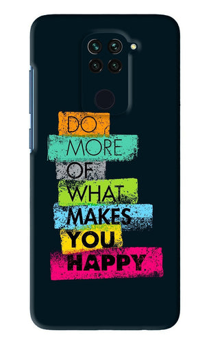 Do More Of What Makes You Happy Xiaomi Redmi Note 9 Back Skin Wrap