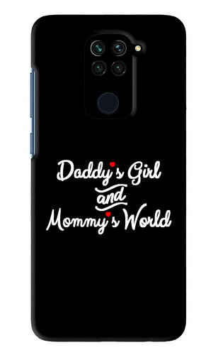 Daddy's Girl and Mommy's World Xiaomi Redmi Note 9 Back Skin Wrap