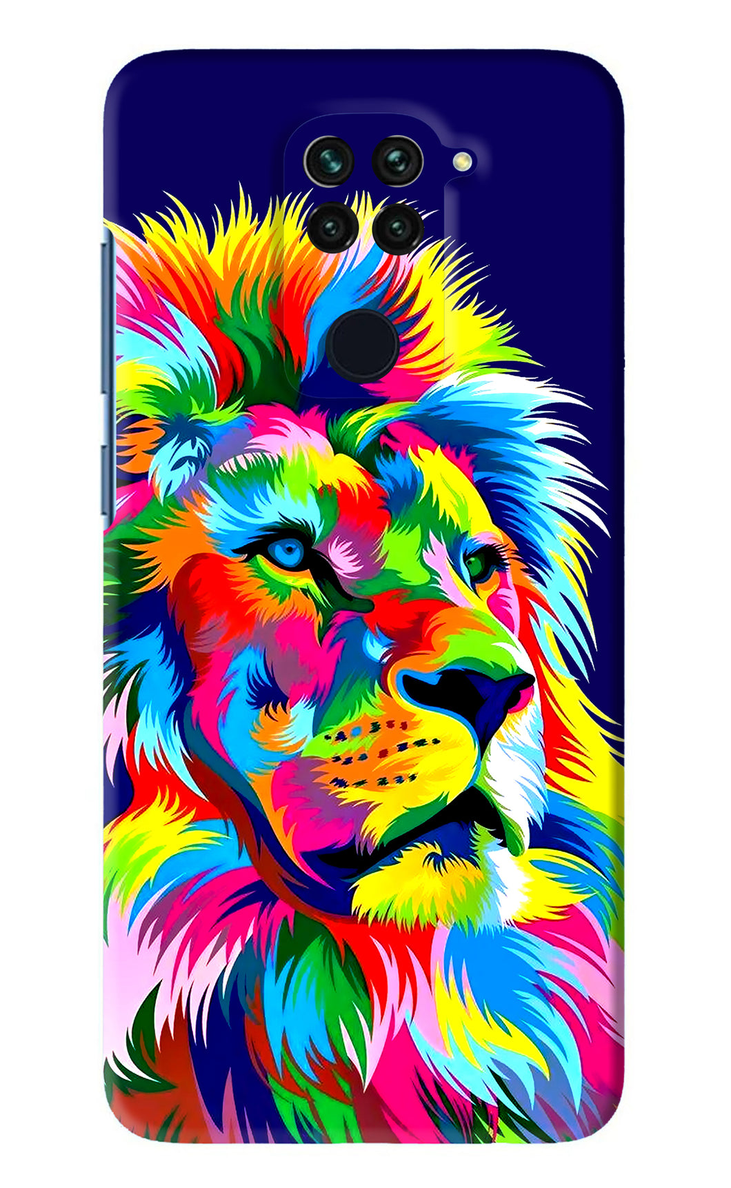 Vector Art Lion Xiaomi Redmi Note 9 Back Skin Wrap