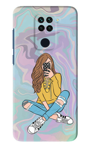 Selfie Girl Xiaomi Redmi Note 9 Back Skin Wrap