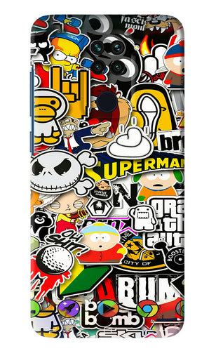 Sticker Bomb Xiaomi Redmi Note 9 Back Skin Wrap