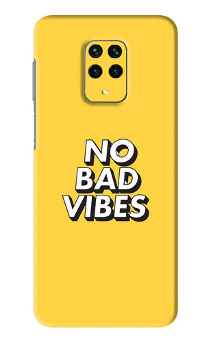 No Bad Vibes Xiaomi Redmi Note 9 Pro Back Skin Wrap