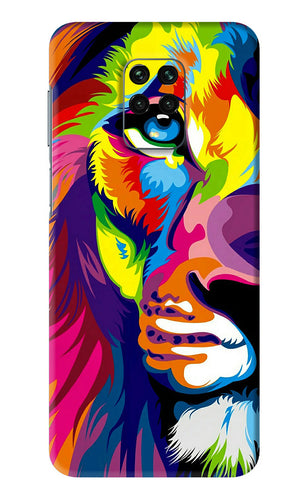 Lion Half Face Xiaomi Redmi Note 9 Pro Back Skin Wrap