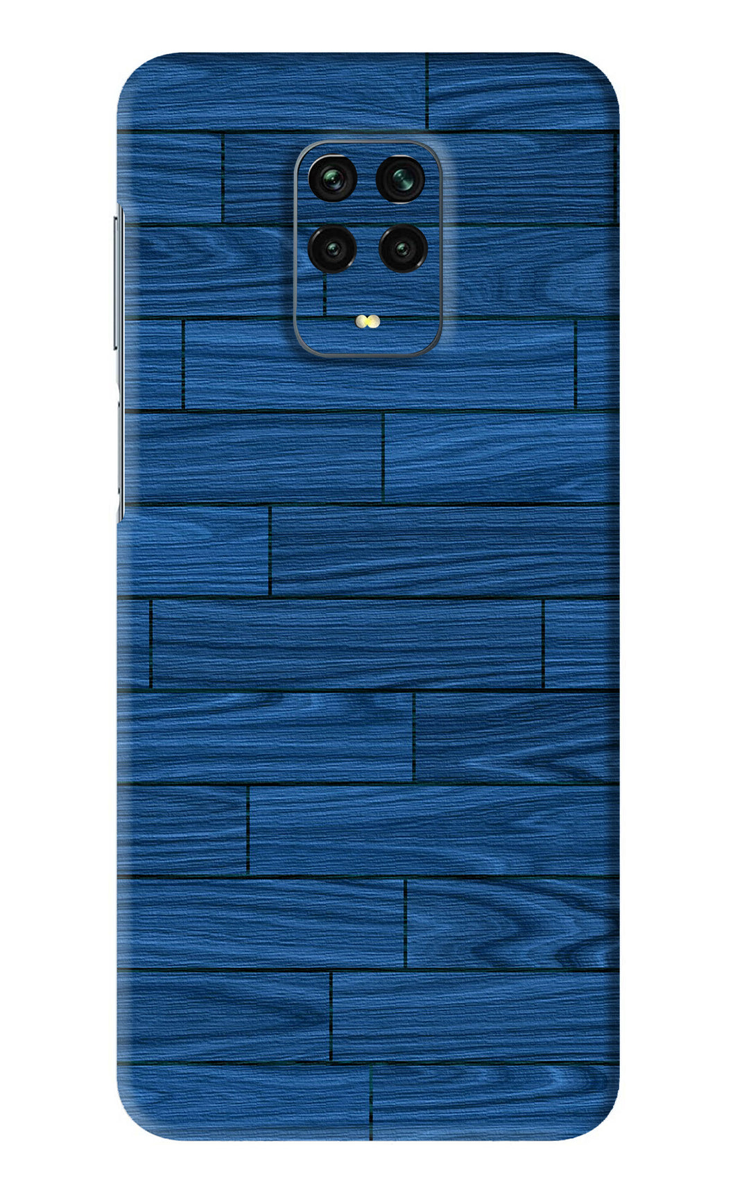 Blue Wooden Texture Xiaomi Redmi Note 9 Pro Back Skin Wrap