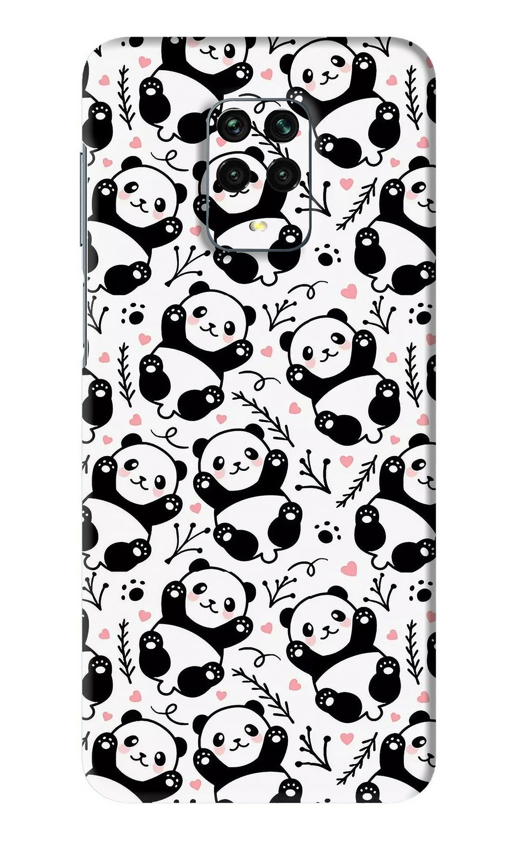 Cute Panda Xiaomi Redmi Note 9 Pro Back Skin Wrap