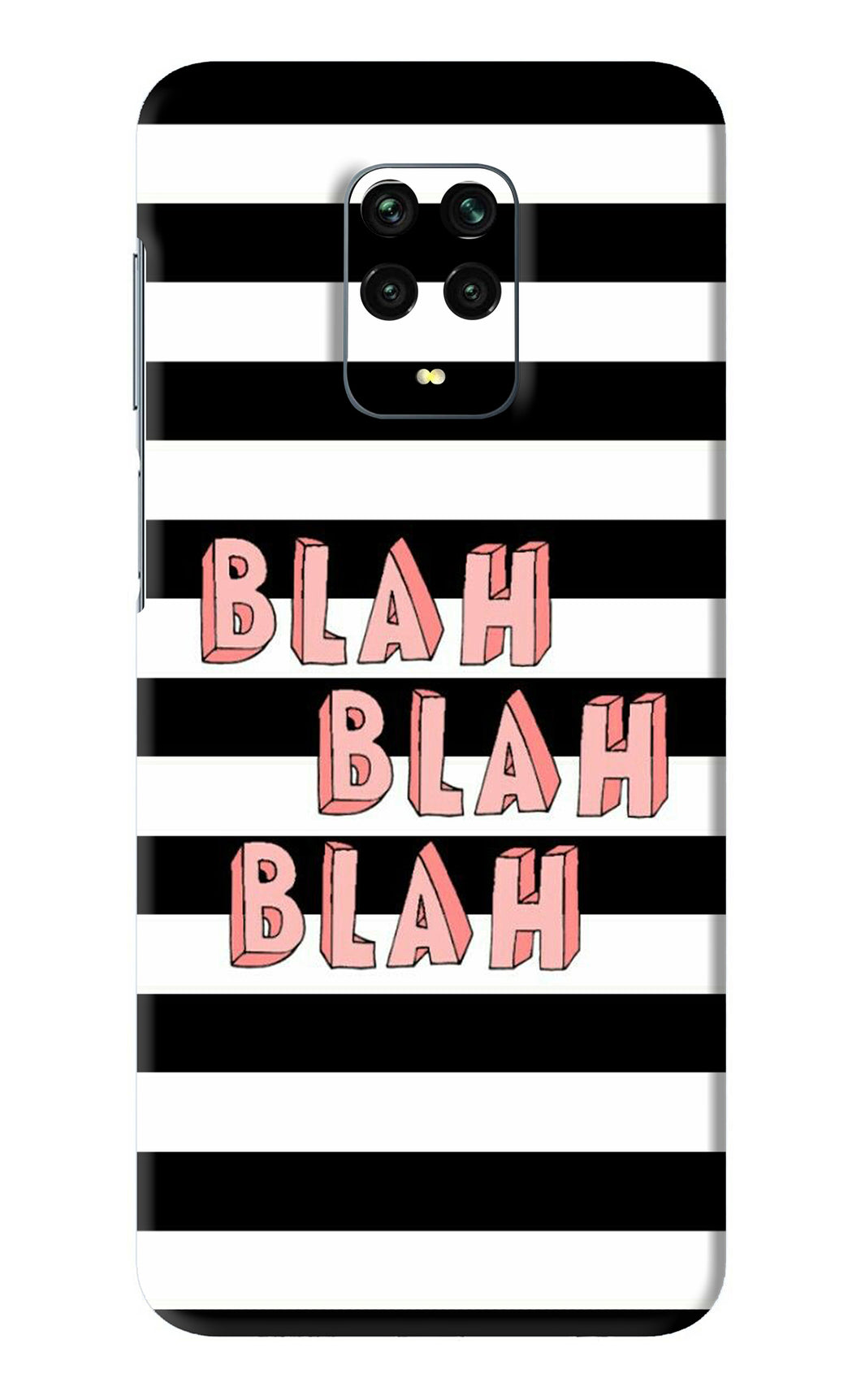 Blah Blah Blah Xiaomi Redmi Note 9 Pro Back Skin Wrap
