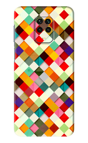 Geometric Abstract Colorful Xiaomi Redmi Note 9 Pro Back Skin Wrap