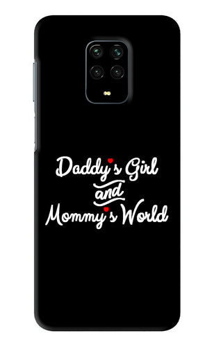 Daddy's Girl and Mommy's World Xiaomi Redmi Note 9 Pro Back Skin Wrap