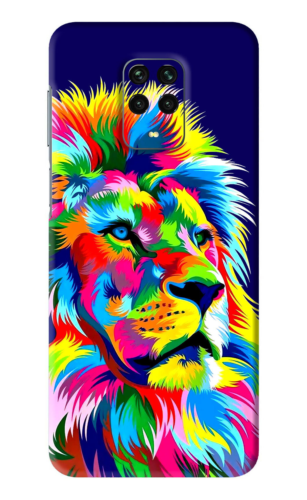 Vector Art Lion Xiaomi Redmi Note 9 Pro Back Skin Wrap