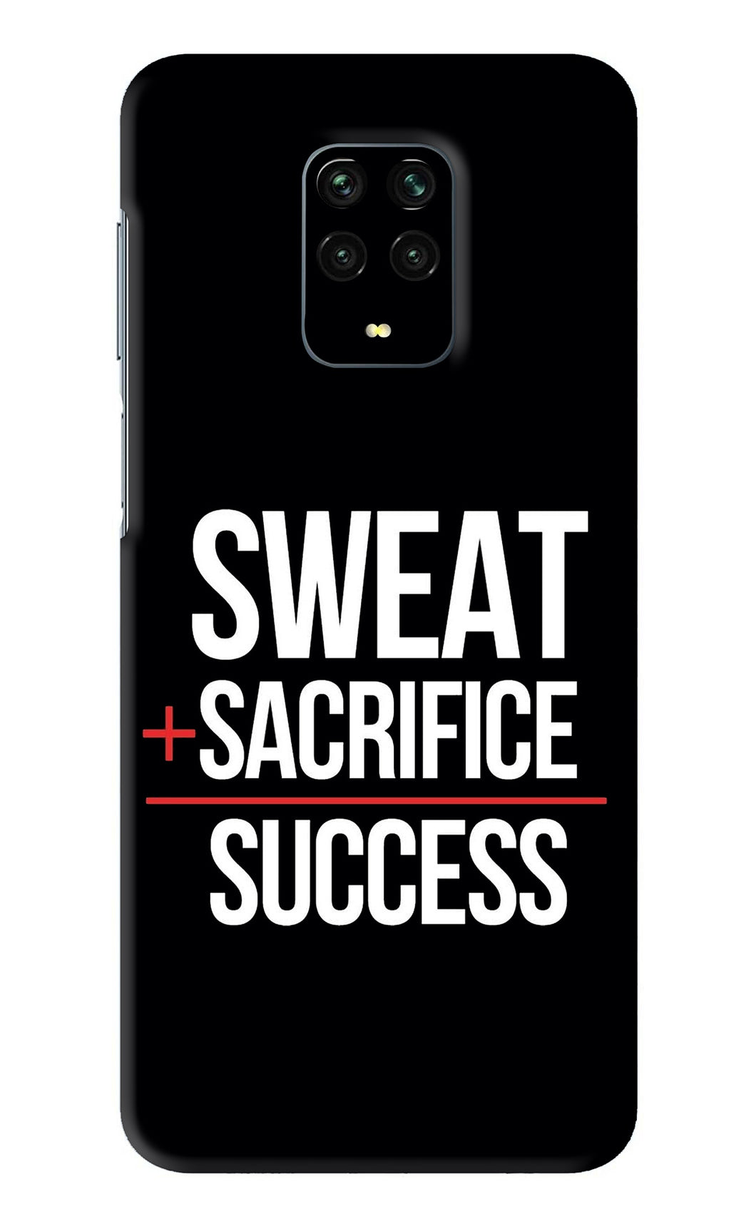 Sweat Sacrifice Success Xiaomi Redmi Note 9 Pro Back Skin Wrap