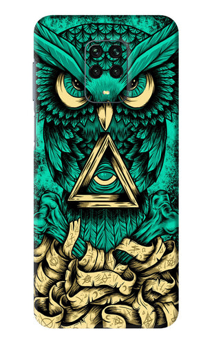 Green Owl Xiaomi Redmi Note 9 Pro Back Skin Wrap