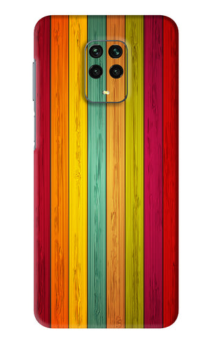 Multicolor Wooden Xiaomi Redmi Note 9 Pro Max Back Skin Wrap