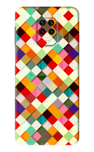 Geometric Abstract Colorful Xiaomi Redmi Note 9 Pro Max Back Skin Wrap