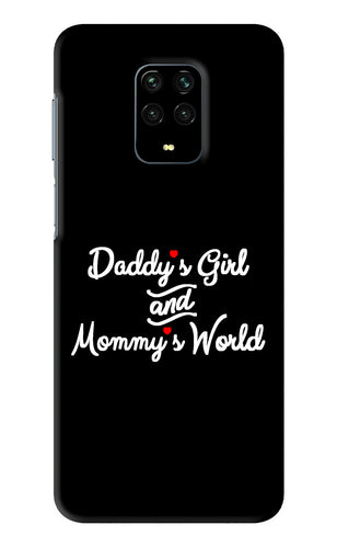 Daddy's Girl and Mommy's World Xiaomi Redmi Note 9 Pro Max Back Skin Wrap