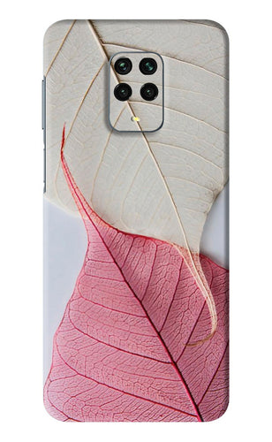 White Pink Leaf Xiaomi Redmi Note 9 Pro Max Back Skin Wrap
